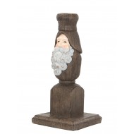 Świecznik Mikołaj drewniany świąteczny | Wysyłka w 24h!