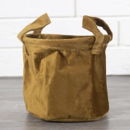 Organizer na półkę aksamitny kolor musztardowy | Wysyłka w 24h!