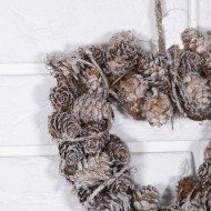 Wianek świąteczny serce szyszki | Wysyłka w 24 godziny!