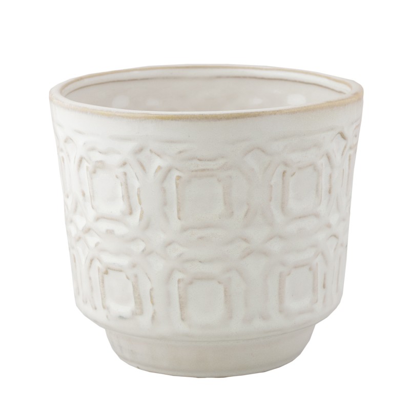 Osłonka na doniczkę Kolv beżowa styl antyczny | Wysyłka w 24h!