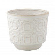 Osłonka na doniczkę Kolv beżowa styl antyczny | Wysyłka w 24h!