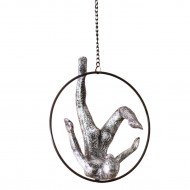 Dekoracja sufitowa Akrobata kolor srebrny | Wysyłka w 24h!