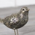 FIGURKA WRÓBELEK stare złoto