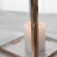 LAMPION ROSE GOLD szkło / metal 45cm