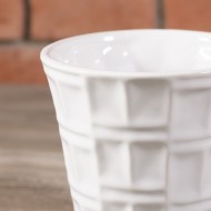 Donica Penny ceramiczna biała  | Wysyłka w 24h!