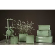 Donica Luke zielona styl loft komplet XL  | Wysyłka w 24h!