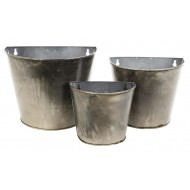 Donica Cloudy srebrna metalowa komplet | Wysyłka w 24h!