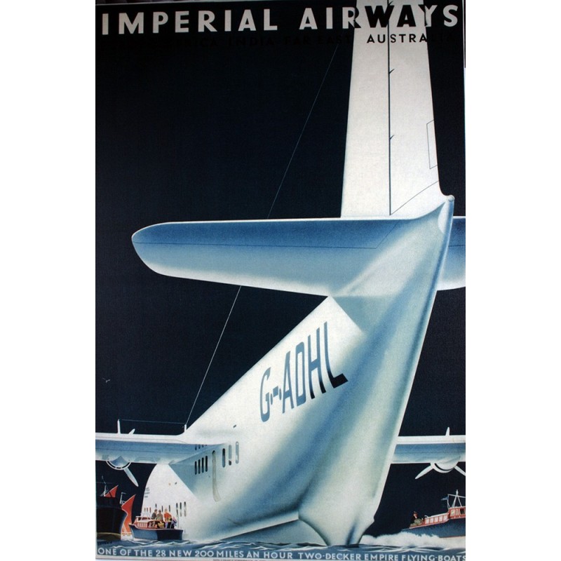 OBRAZ "AIRWAYS" STYL vintage retro 90x60cm