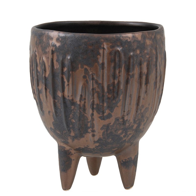 Donica Irma brązowa ceramiczna |  Wysyłka w 24h!