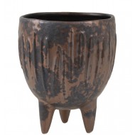 Donica Irma brązowa ceramiczna |  Wysyłka w 24h!