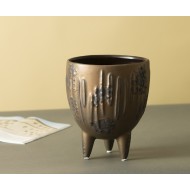 Donica Irma brązowa ceramiczna |  Wysyłka w 24h!