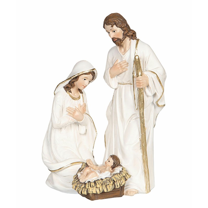 FIGURKA świąteczna stajenka Jezus k. biały