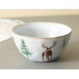 Ręcznie Malowana Kamionkowa Miska z Motywem Jelenia – Wysoka Jakość i Styl