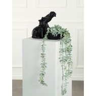 FIGURKA HIPOPOTAM czarny mat