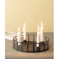 Świecznik Marion tacka czarna | Wysyłka w 24h!