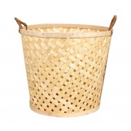 KOSZ NATURALNY BOHO bambusowy 30cm