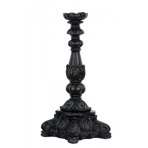 Świecznik retro vintage czarny | Wysyłka w 24h!