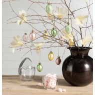 Pióro naturalne dekoracyjne żółte ze szpikulcem komplet