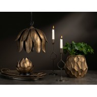 Donica Inca metalowa złota |  Wysyłka w 24h!