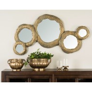 Lustro Naiv złote retro XL | Wysyłka w 24h!