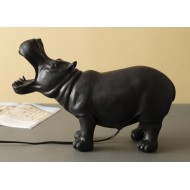 LAMPA HIPOPOTAM stołowa czarny mat
