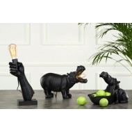 LAMPA HIPOPOTAM stołowa czarny mat