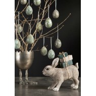 Donica Jajko srebrna metalowa |  Wysyłka w 24h!