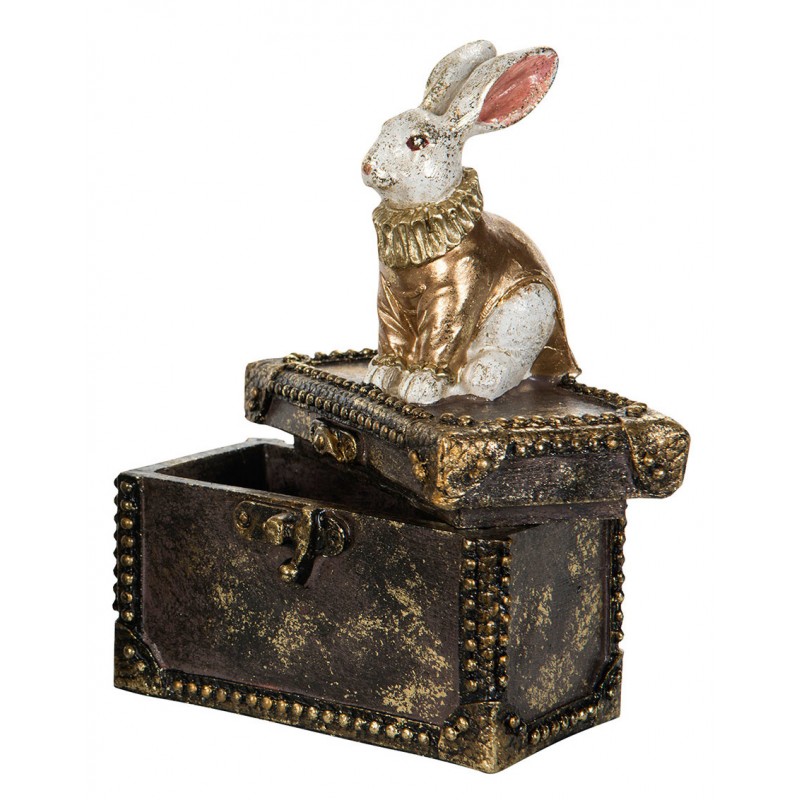 Pudełko na drobiazgi zając złoty | Wysyłka w 24h!