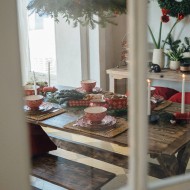 MISKA ŚWIĄTECZNA kamionkowa serce 1.5L