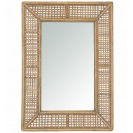 Lustro styl boho bambusowe prostokątne | Wysyłka w 24h!