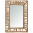 Lustro styl boho bambusowe prostokątne | Wysyłka w 24h!