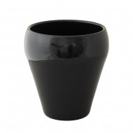 Donica Bella ceramiczna czarny połysk | Wysyłka w 24h!