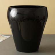 Donica Bella ceramiczna czarny połysk | Wysyłka w 24h!