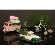 Figurka Rower metalowy biały | Wysyłka w 24h!