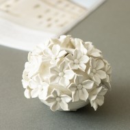 Świecznik kwiaty ceramika biały | Wysyłka w 24h!