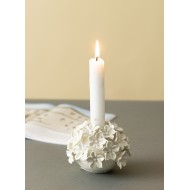 Świecznik kwiaty ceramika biały | Wysyłka w 24h!