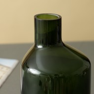 Przezroczysty wazon ze szkła zielony  | Wysyłka w 24h!