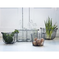 KOSZ METALOWY /2/ druciany szary