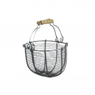 KOSZ METALOWY /2/ druciany szary