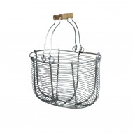 KOSZ METALOWY /2/ druciany szary