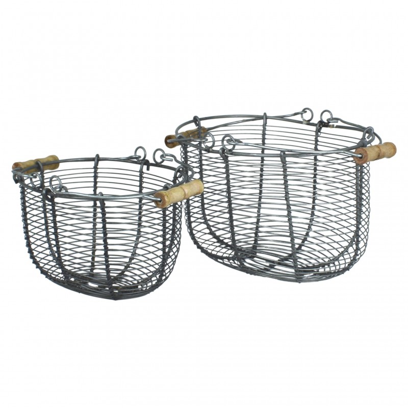 KOSZ METALOWY /2/ druciany szary