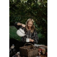 Kubek Emil emaliowany biały