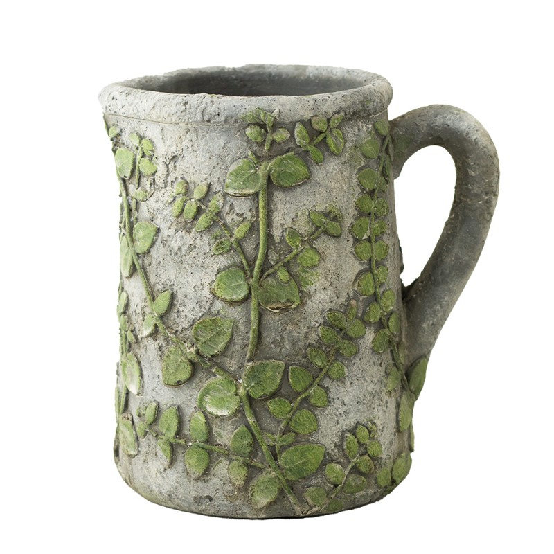 Donica dzbanek betonowy liście |  Wysyłka w 24h!