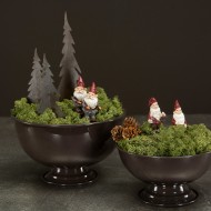 Osłonka na doniczkę emaliowana brązowa |  Wysyłka w 24h!