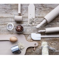 Wałek do ciasta gładki kolor naturalny