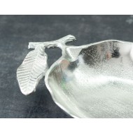 MISKA na drobiazgi JABŁKO srebrna