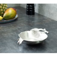 MISKA na drobiazgi JABŁKO srebrna