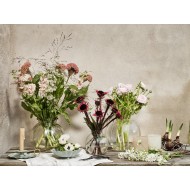 Wazon na kwiaty kształt kwiatu zielony  | Wysyłka w 24h!