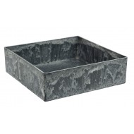 Doniczka kwadratowa z imitacją kamienia |  Wysyłka w 24h!
