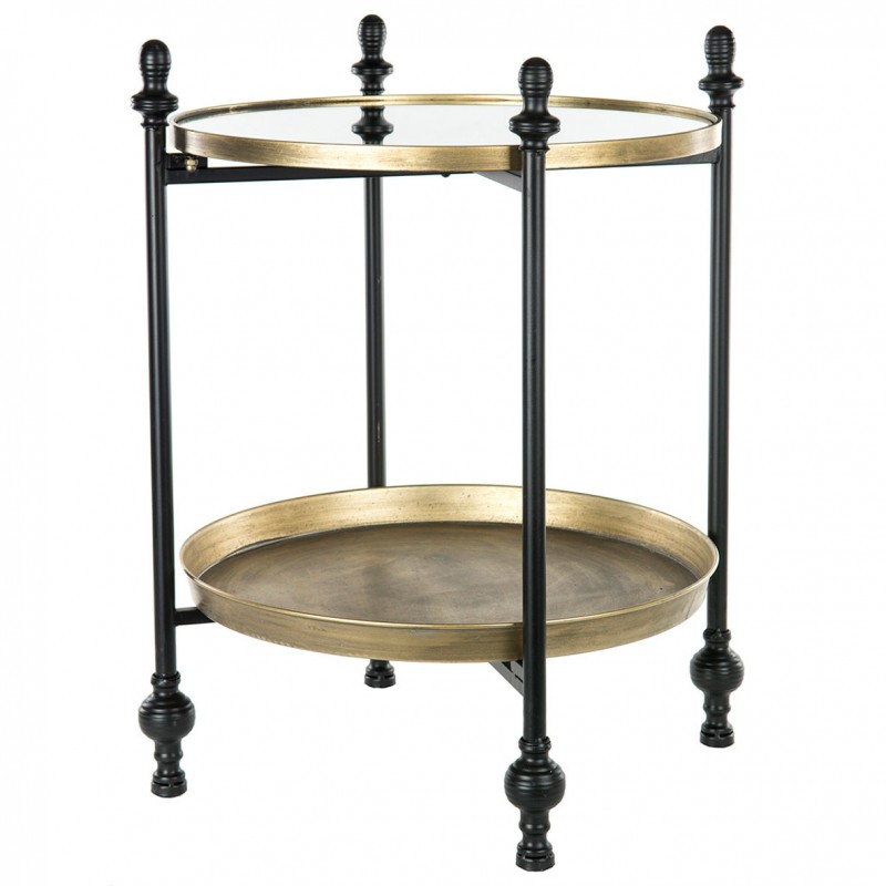 Stolik kawowy 2 blaty retro | Wysyłka w 24h!